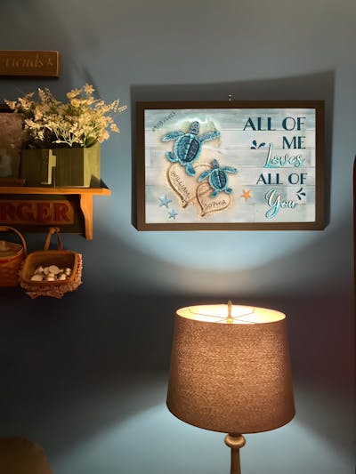 You Found Me Beach and Turtles - Personalized Canvas