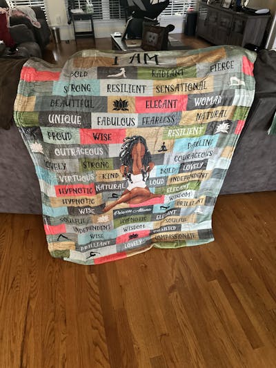 Customizable “I AM” Blanket – Add Your Name