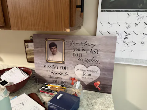 Heartfelt Personalized Memorial For Loved One Canvas for Loss - 'Heaven in Our Home'