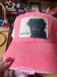 Custom Pet Patch Distressed Ollie Cap – Personalized Pet Hat | Vintage Washed Dad Hat