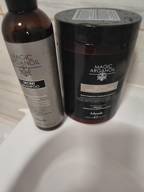 Mască Restructurantă pentru Părul Deteriorat, cu Unt de Argan și 91% Ingrediente Naturale, Nook Magic ArganOil Secret