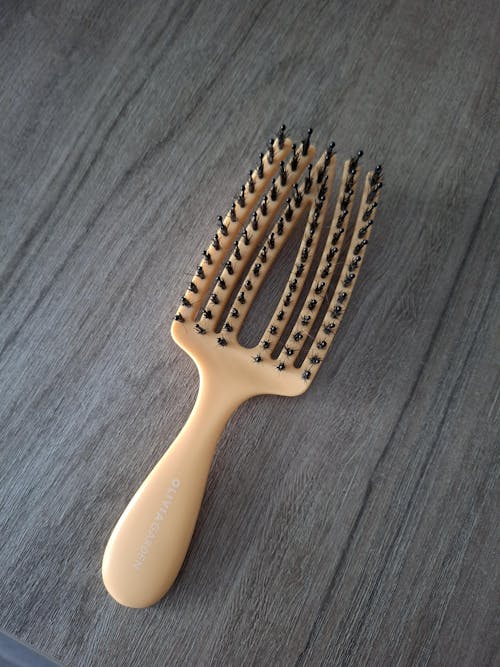 Olivia Garden Li Perie Fingerbrush Mini Galbenă Pentru Copii