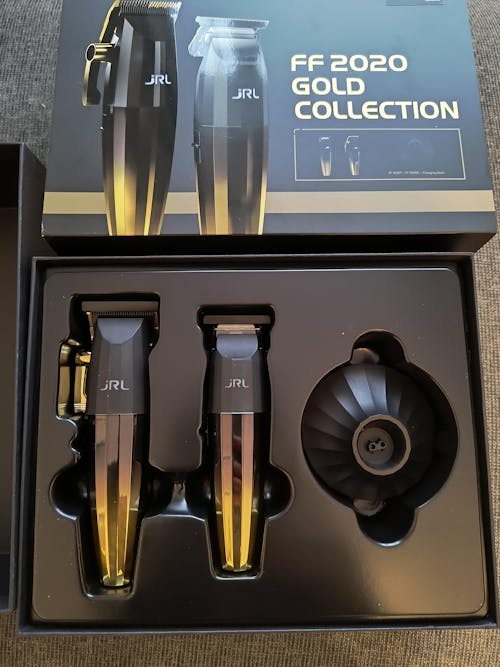 Set Combo Mașină De Tuns JRL 2020C Gold + Mașină De Contur 2020T Gold