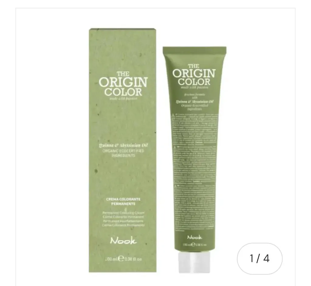 Nook Origin Color Vopsea de Păr Permanentă 100ml Protecție Capilară și Pigmenți Ultra-Puri