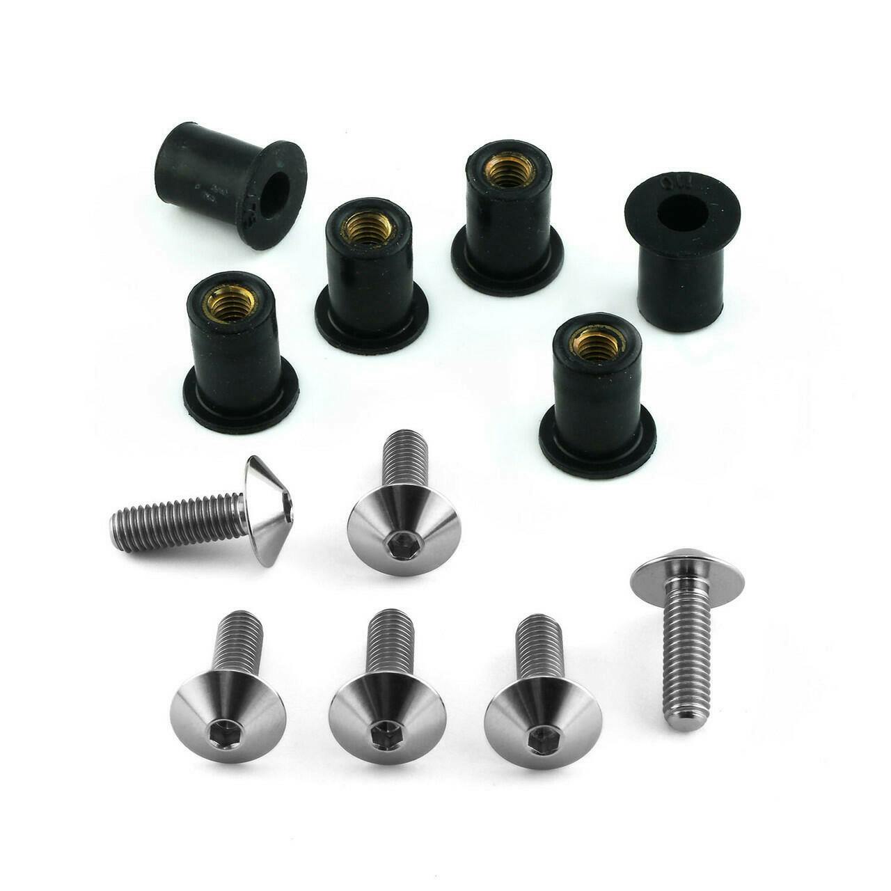 Dust Bolt CD4枚セット Titanium Disc Bolt To Fit Kawasaki/Suzuki M8x30mm Pack x4