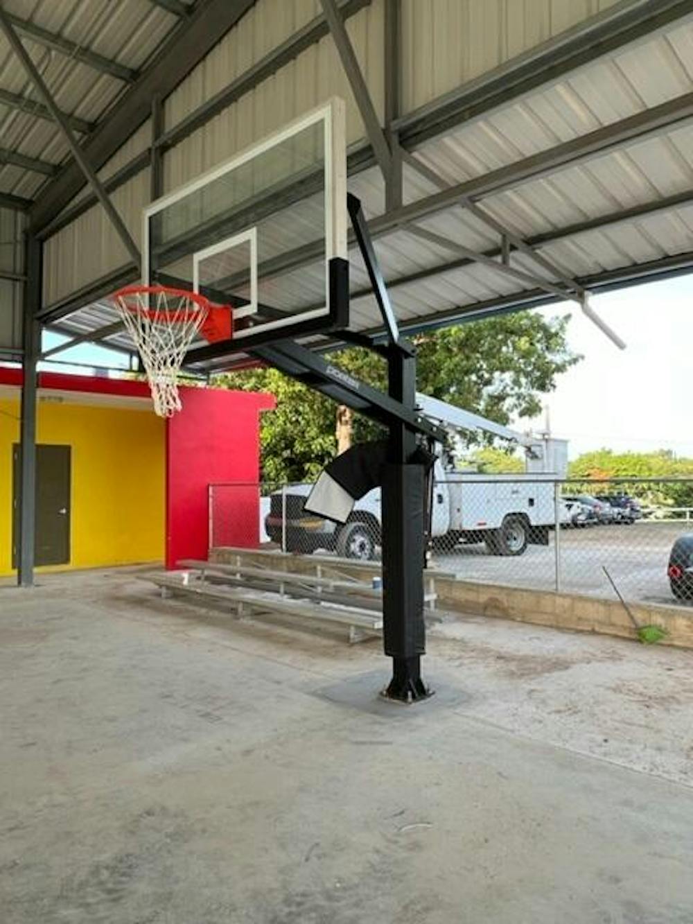 Porter 72” x 42” Glass Big Shot Pro Basketball Hoop 9572
