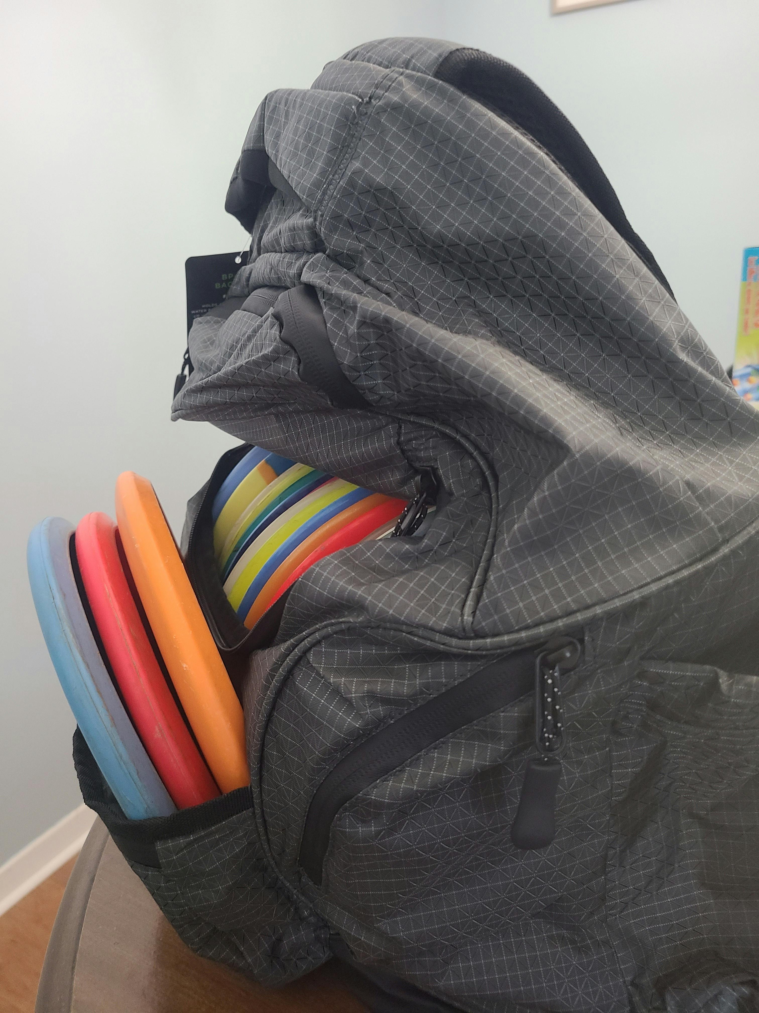 Zaino Da Golf Prodigy BP-3 V3: Blu, Capiente Per 17+ Dischi, Con Portabottiglie E Tasche Multiple - Foto 9