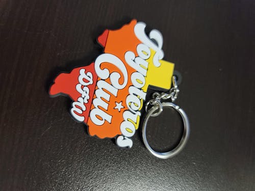 Custom 3D Die-Cut Rubber Keychains
