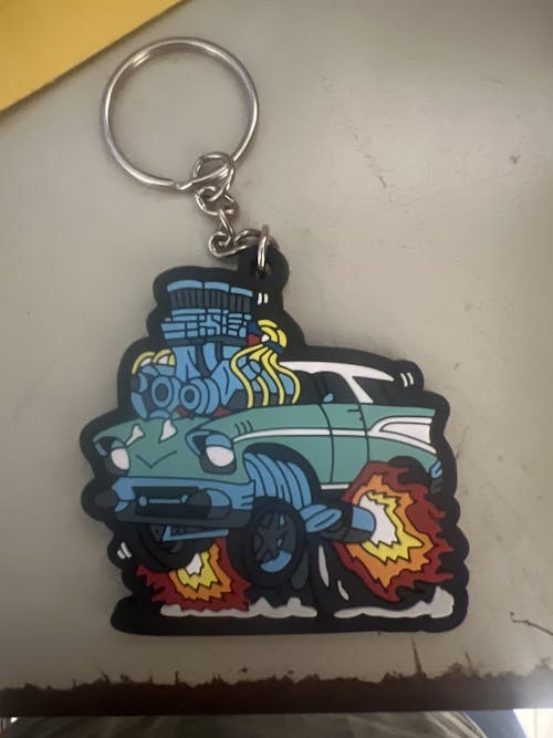 Custom 3D Die-Cut Rubber Keychains