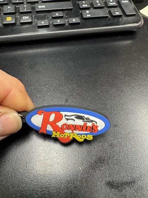 Custom 3D Die-Cut Rubber Keychains