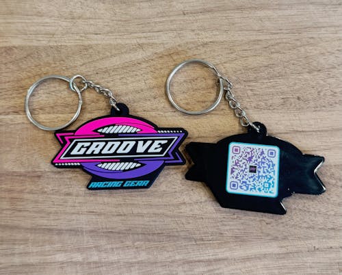 Custom 3D Die-Cut Rubber Keychains