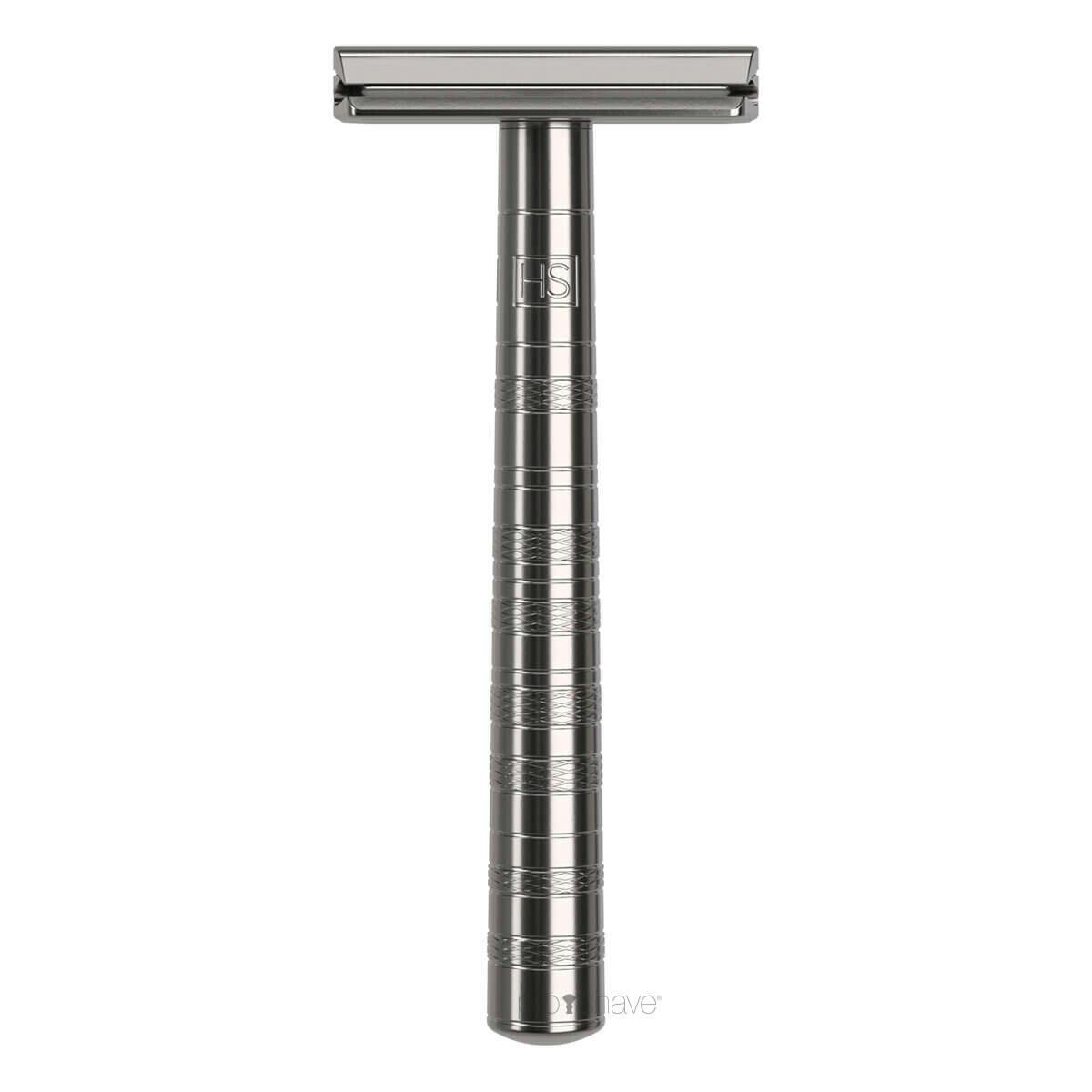DE razor MEDIUM in Titanium from Henson Shaving – Proshave