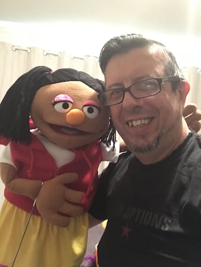 Josie by Pubbets™ Brown Full-Body Girl Puppet with Outfit and Carry Bag