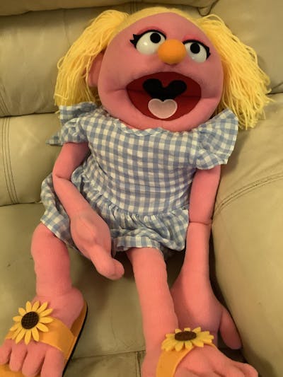 Rosey by Pubbets™ Full-Body Girl Hand Puppet with Outfit and Carry Bag
