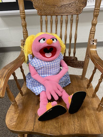 Rosey by Pubbets™ Full-Body Girl Hand Puppet with Outfit and Carry Bag