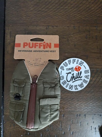 Puffin Beverage Adventure Vest - Tan