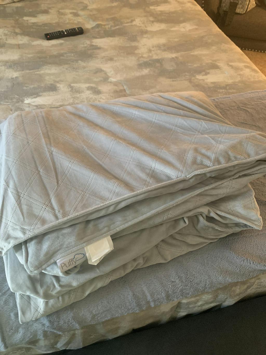 Official Puffy® Weighted Blanket Luxury Comfort for Restful Sleep