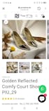 Golden Reflected Comfy Court Shoe PIU_29