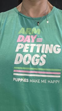 Arm Day = Petting Dogs Tank Top | Gift for Dog Lovers & Dog Moms