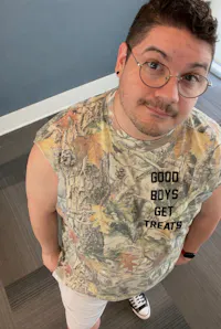 Good Boys Get Treats Heavyweight Muscle Tank | Premium Cotton Boxy Fit Best Gift