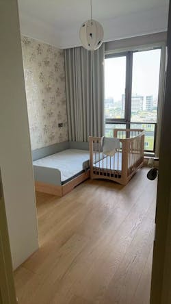 No. 1 Montessori Floor Bed with 3-sided Bedrails