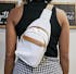 White Patterned Crossbody Bag