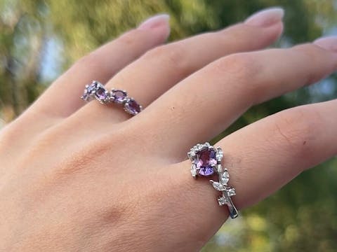 Floral Ring - Featuring Amethyst
