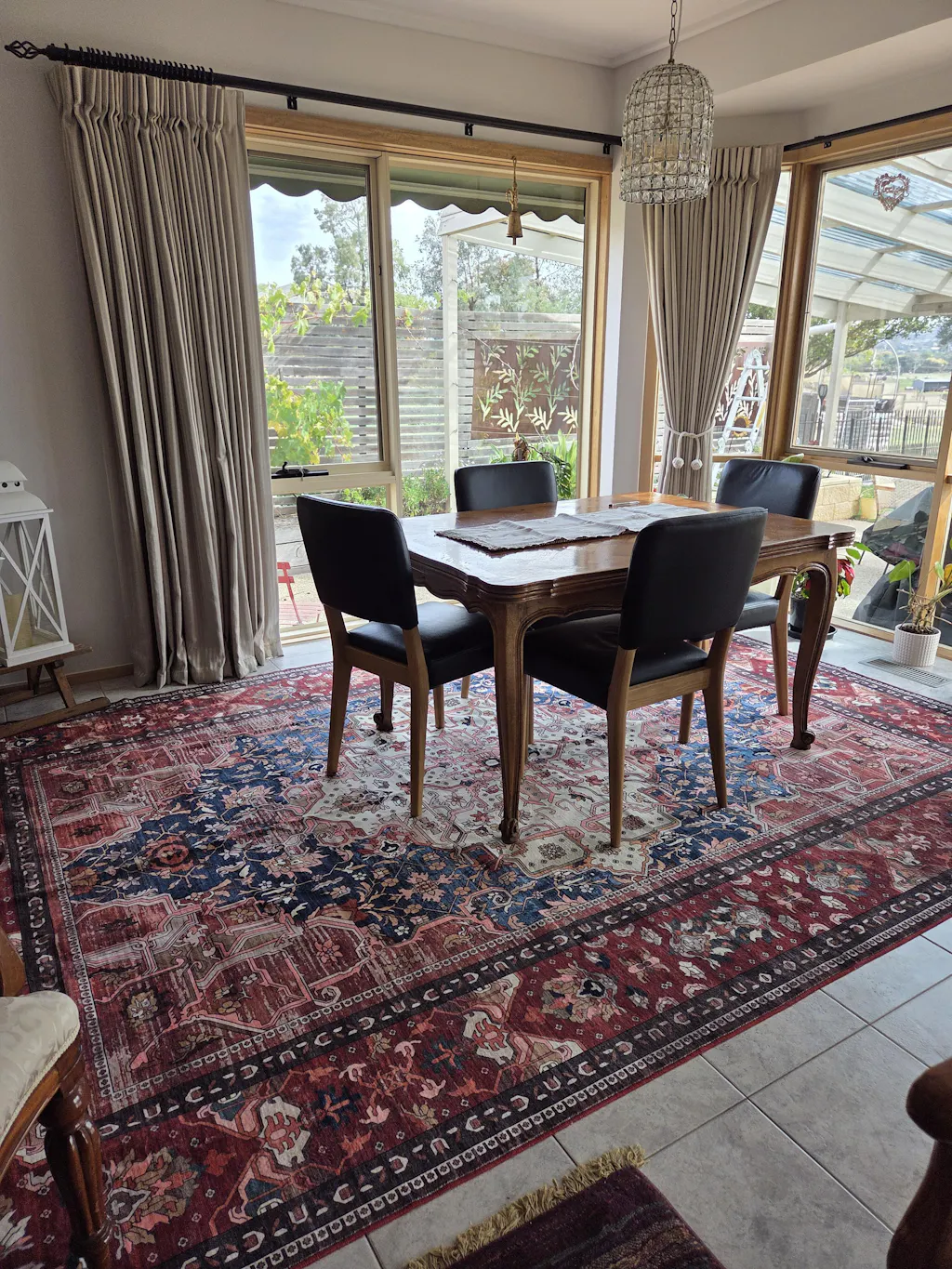 Machine Washable Rug - Vintage Red