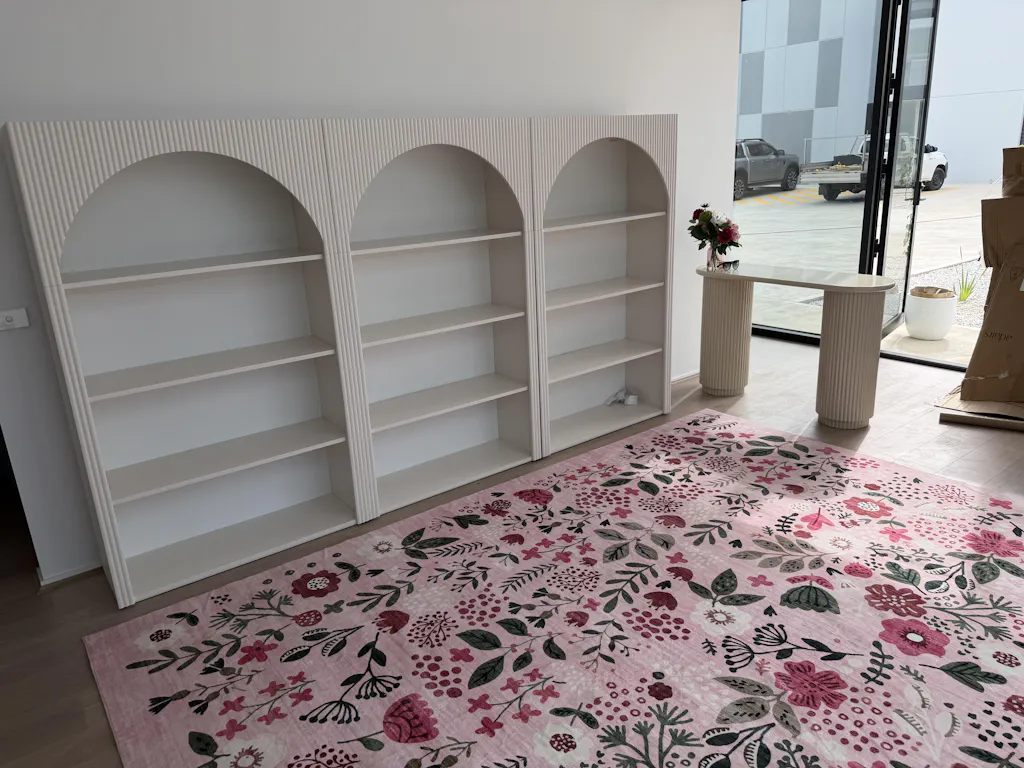 Machine Washable Rug - Pink Flora