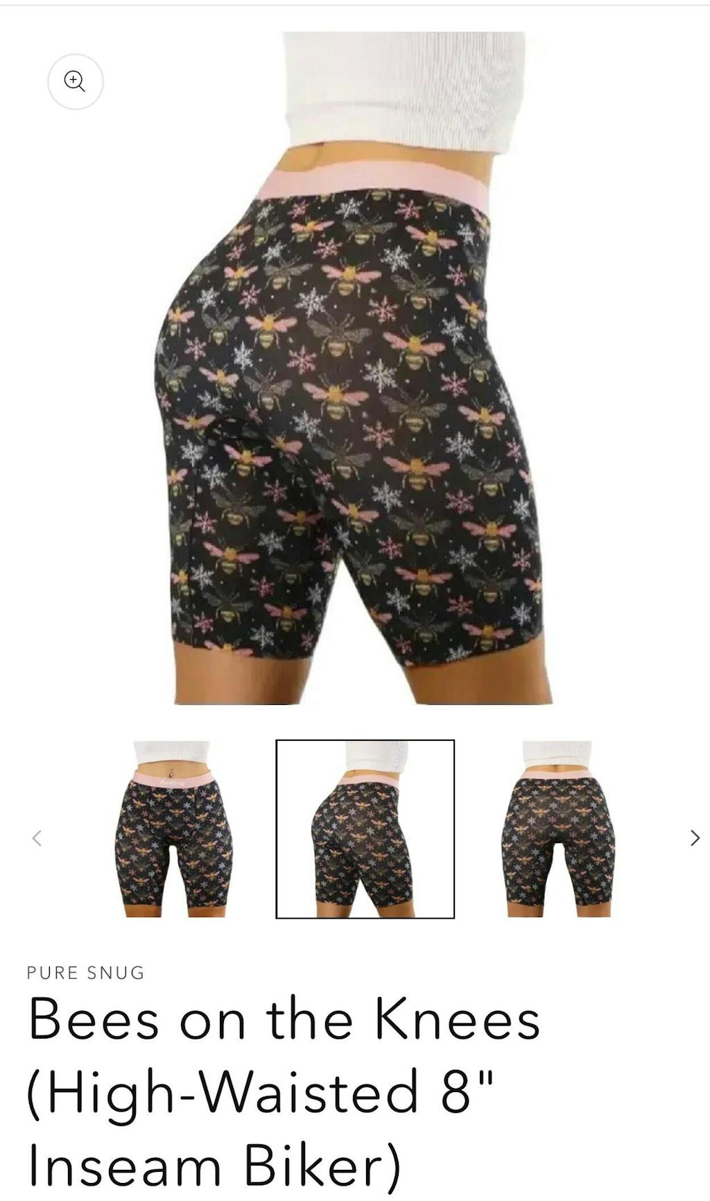 Bees on the Knees (High-Waisted 8" Inseam Biker)