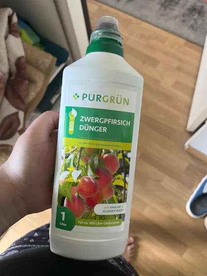Purgrn Bio-Zwergpfirsich-Dnger 1 Liter