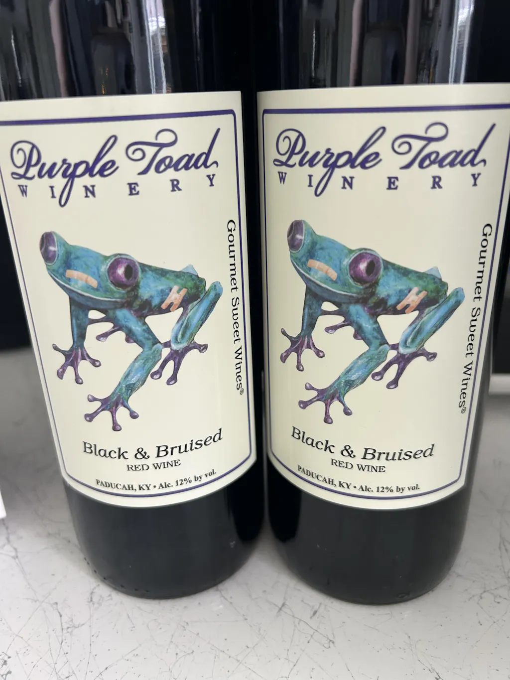 Black & Bruised Wine — Kentucky's #1 Sweet Red – Purple Toad
