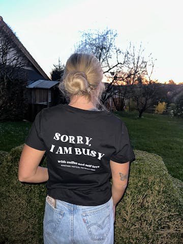 Sorry I Am Busy V-Ausschnitt | 100% Bio