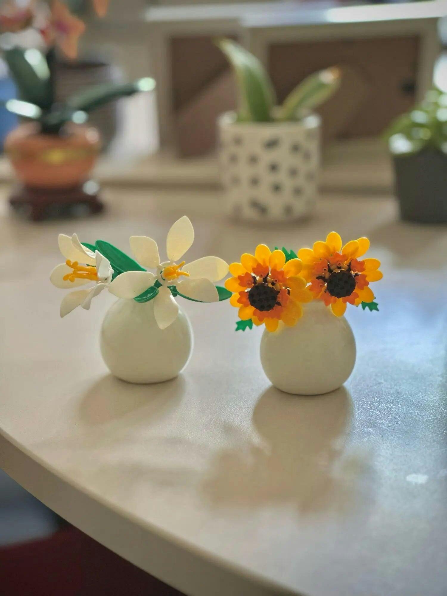 Customer photo for Building Block Flowers - Brick Bouquet with Vase