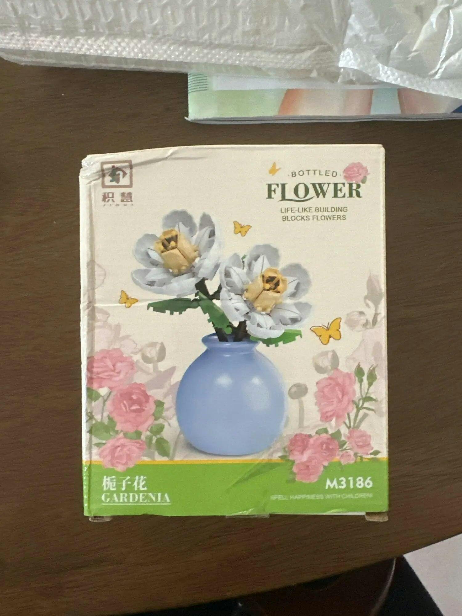 Customer photo for Building Block Flowers - Brick Bouquet with Vase