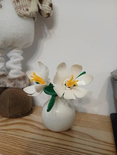 Customer photo for Building Block Flowers - Brick Bouquet with Vase