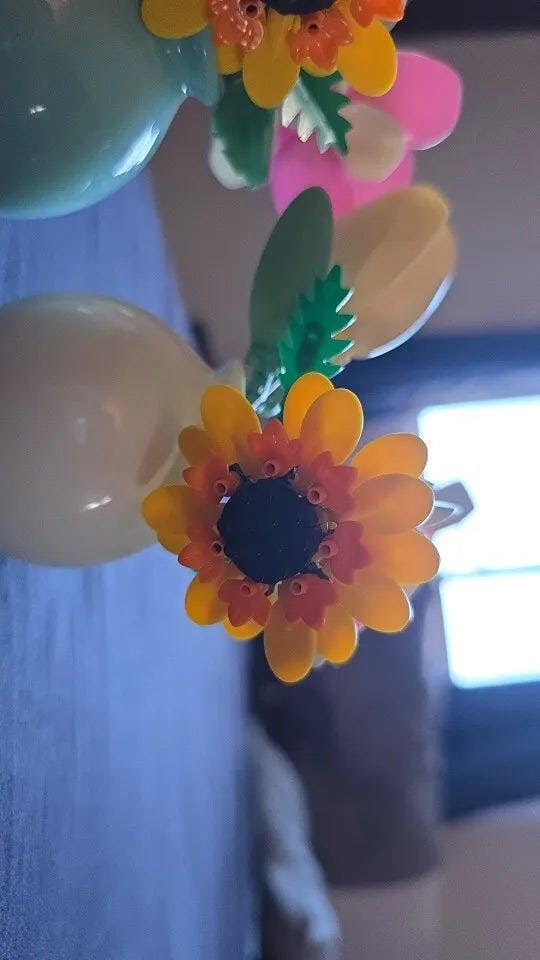 Customer photo for Building Block Flowers - Brick Bouquet with Vase
