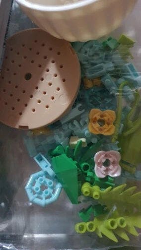 Customer photo for Building Block Flowers - Brick Bouquet with Vase