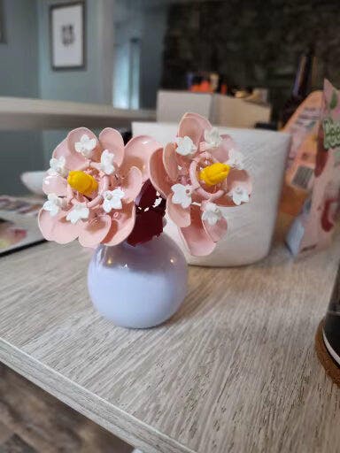 Customer photo for Building Block Flowers - Brick Bouquet with Vase