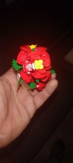 Customer photo for Building Block Flowers - Brick Bouquet with Vase