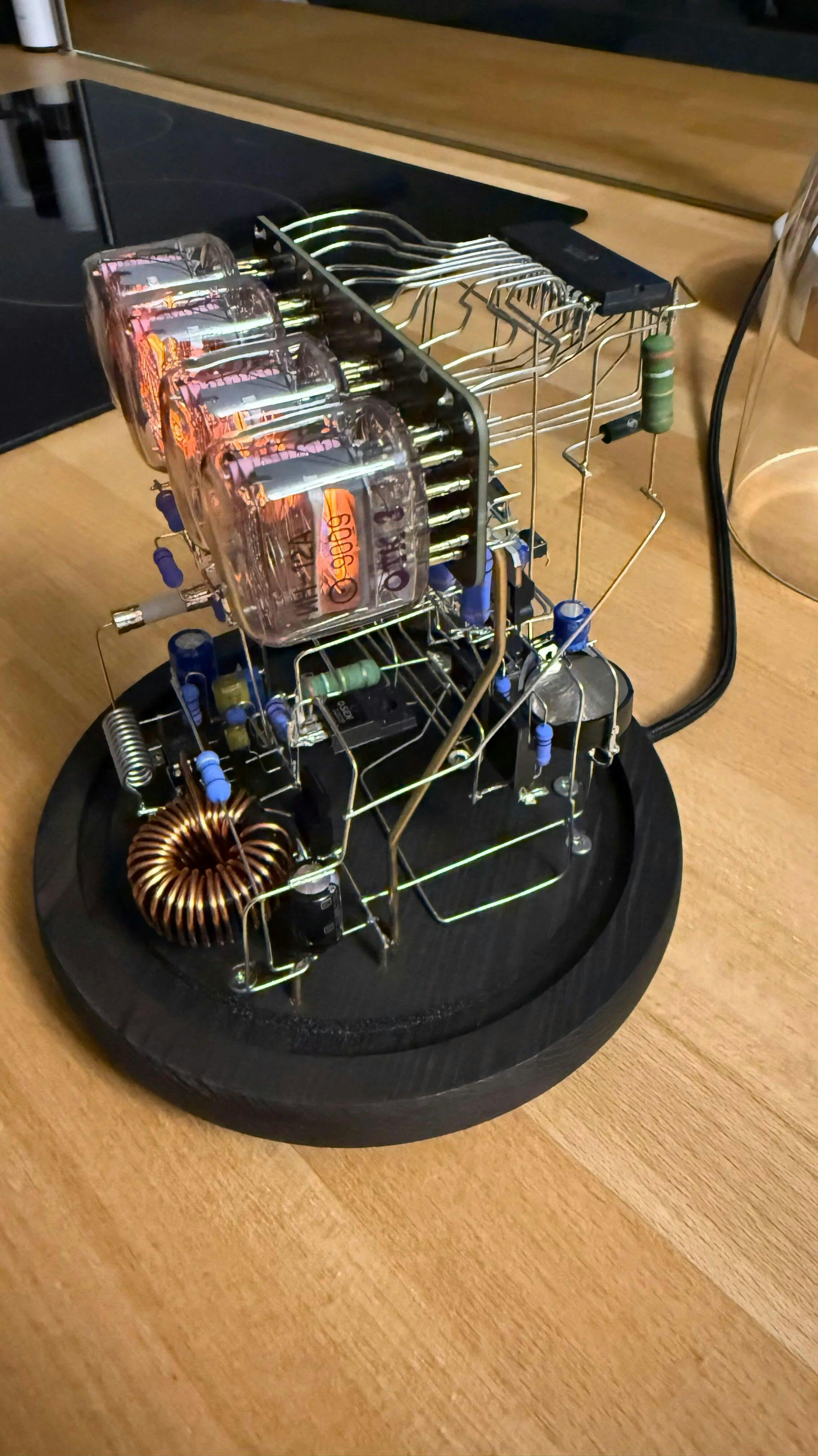 Customer photo for DIY CyberGlow IN12 Nixie Tube Clock
