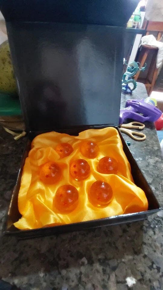 Customer photo for Dragon Ball Z 7 Star Crystal Balls Set