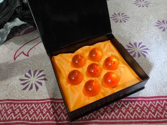 Customer photo for Dragon Ball Z 7 Star Crystal Balls Set