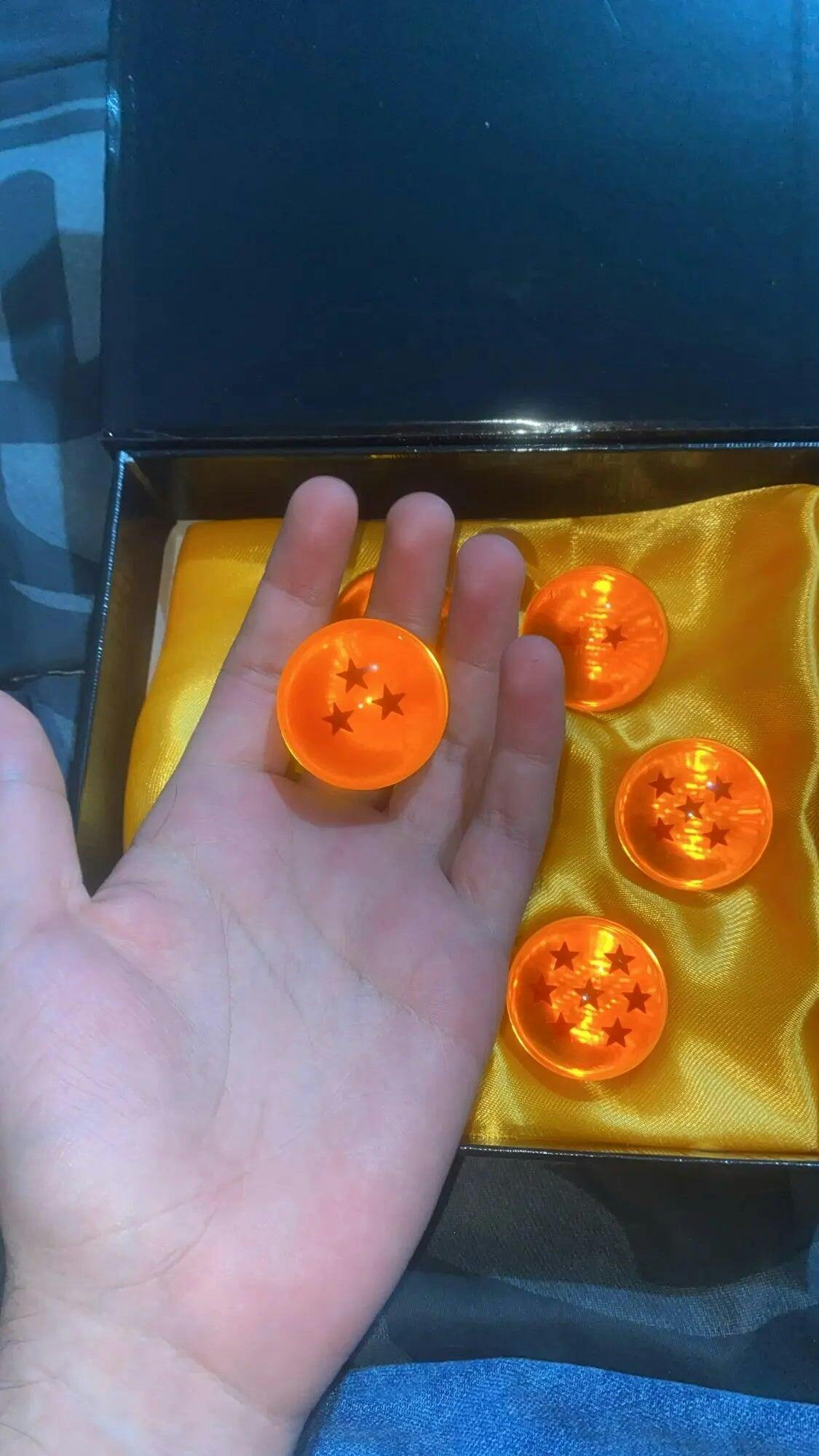 Customer photo for Dragon Ball Z 7 Star Crystal Balls Set