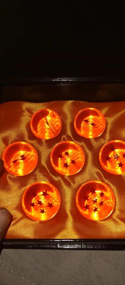 Customer photo for Dragon Ball Z 7 Star Crystal Balls Set