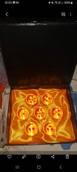 Customer photo for Dragon Ball Z 7 Star Crystal Balls Set