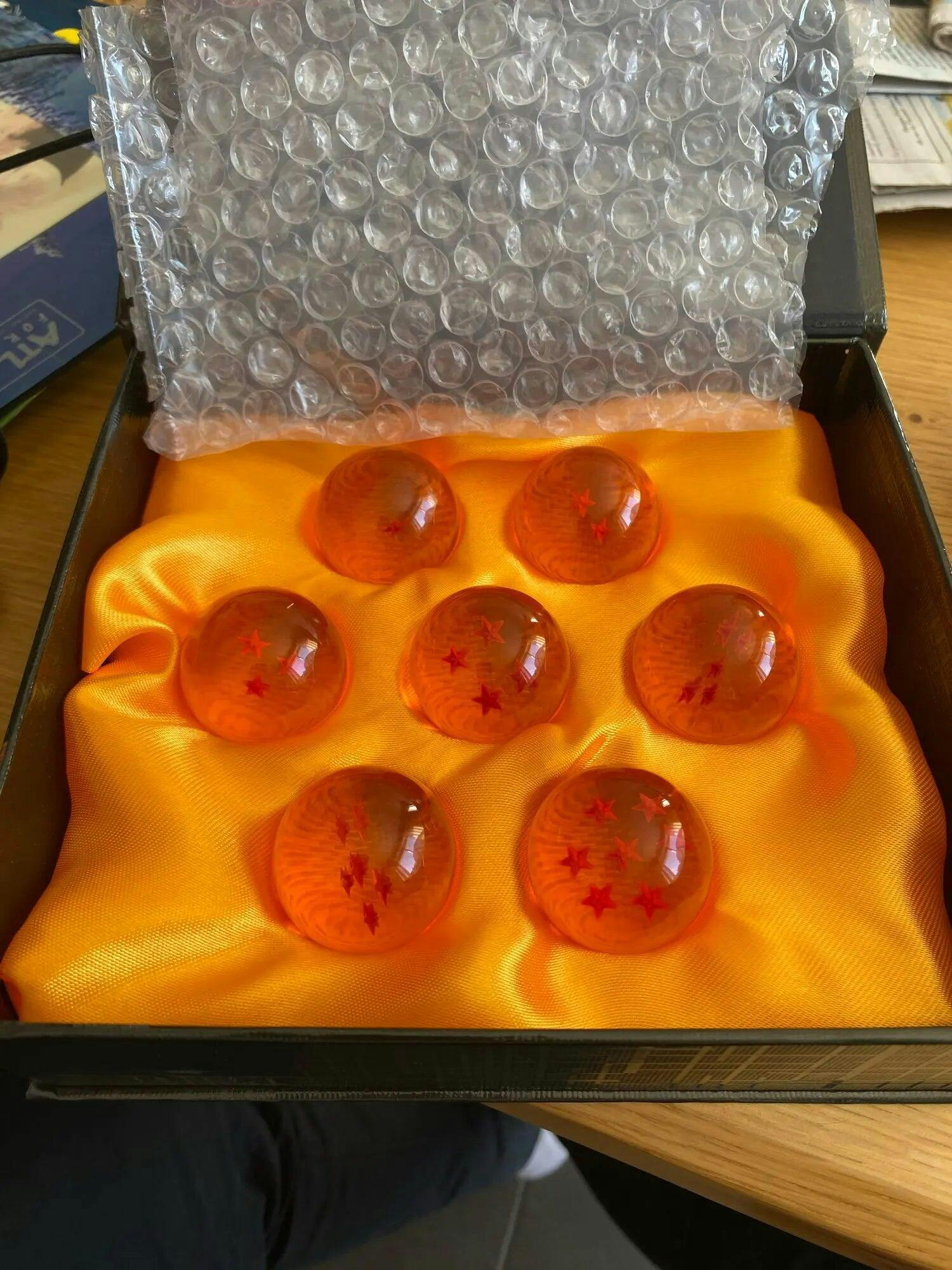 Customer photo for Dragon Ball Z 7 Star Crystal Balls Set