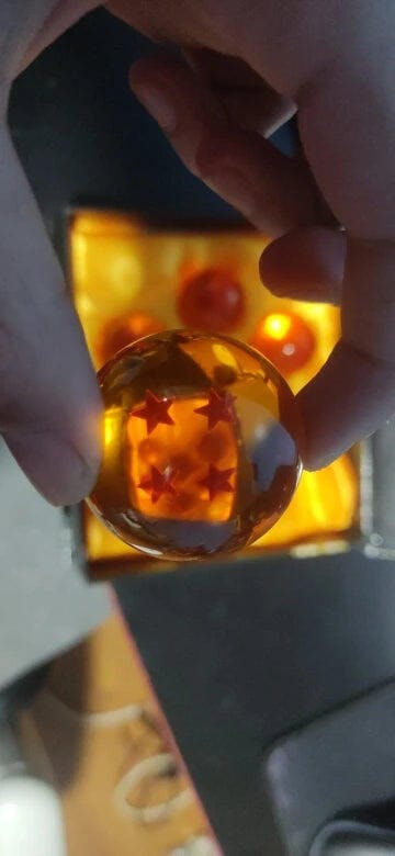 Customer photo for Dragon Ball Z 7 Star Crystal Balls Set