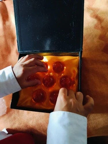 Customer photo for Dragon Ball Z 7 Star Crystal Balls Set