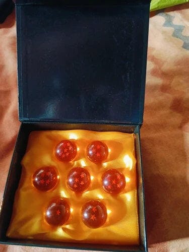 Customer photo for Dragon Ball Z 7 Star Crystal Balls Set